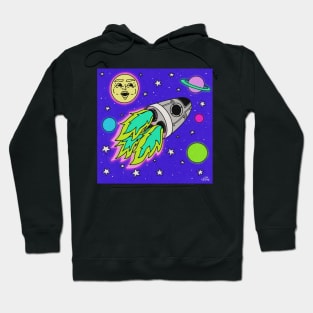 Retro Spaceship Hoodie